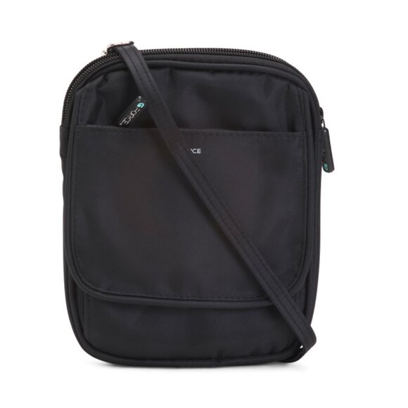 G-FORCE Black Travel Crossbody Bag With Rfid Blocking - Picture 1 of 2